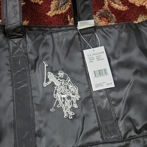 U.S. Polo Assn. Black Shopper Bag